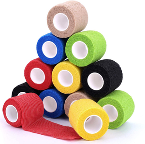 Imperméable à l'eau non tissé adhésif de premiers soins Sport cohésif Bandage