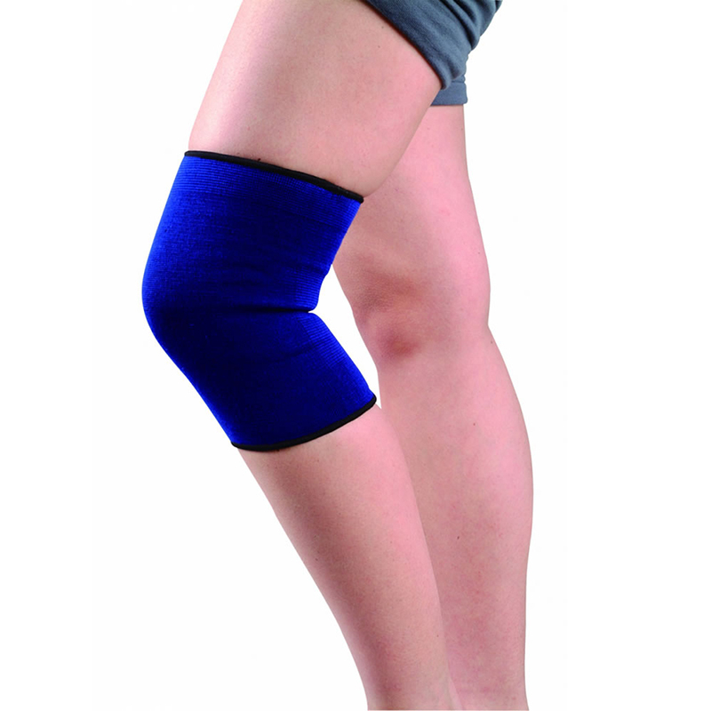 Genou compression élastique bleu soutien pour la protection