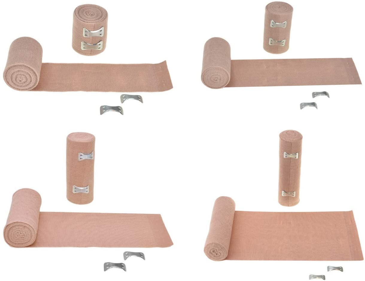 Bandages de sport élastiques étirés par compression avec fermeture à clip