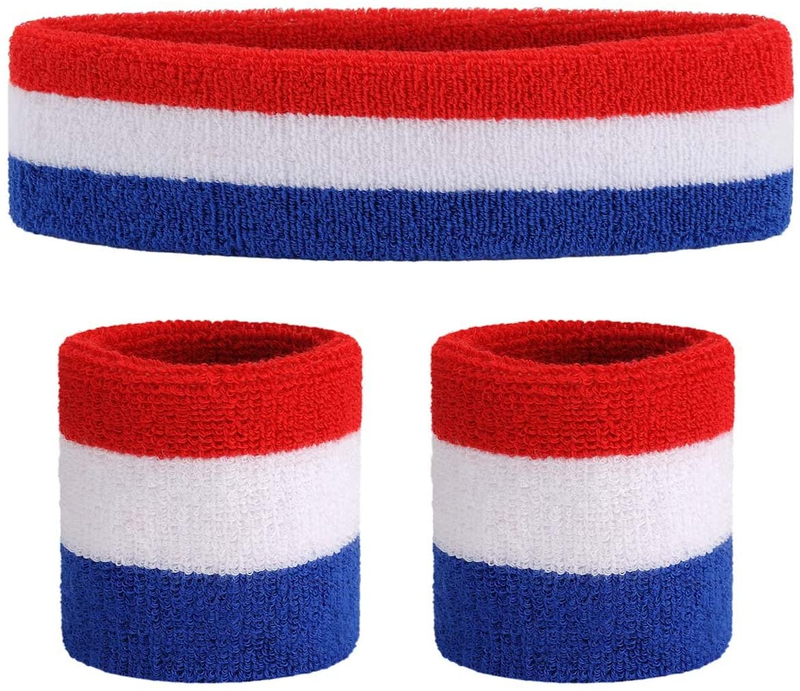 Athlétique Sports de plein air Bandeau Wristband Set pour Absorbant Sweat