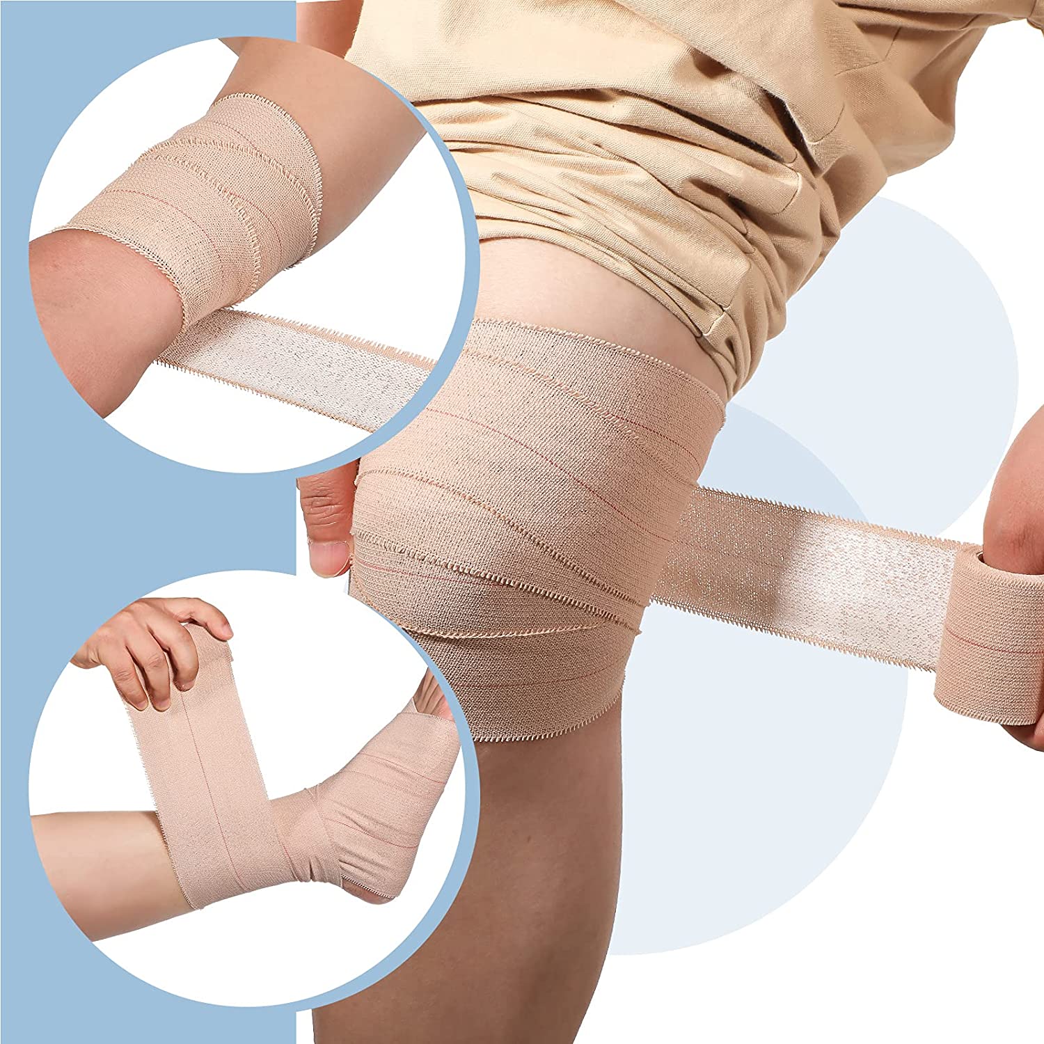 Bandages de sport adhésifs EAB hautement élastiques imperméables pour entorses de la cheville