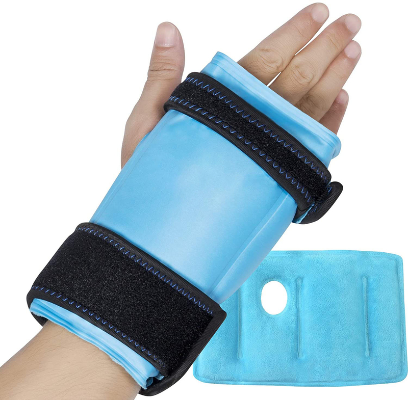 Enveloppe de glace réutilisable pour les mains en gel pour un soulagement instantané de la douleur du canal carpien