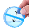 Pilulier quotidien en plastique noir portable pour vitamine