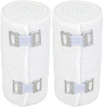 Bandages de sport en coton élastique blanc confortable avec clip