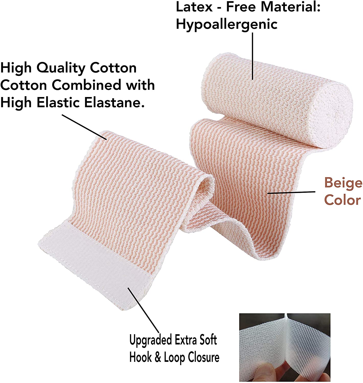 Compression coton élastique étirées sport Bandages