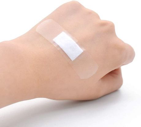Bandage adhésif transparent imperméable et respirant dans des tailles assorties
