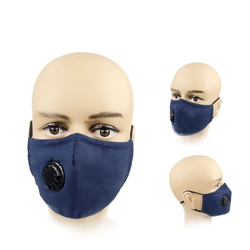Masque de coton marine lavable avec valve de respiration