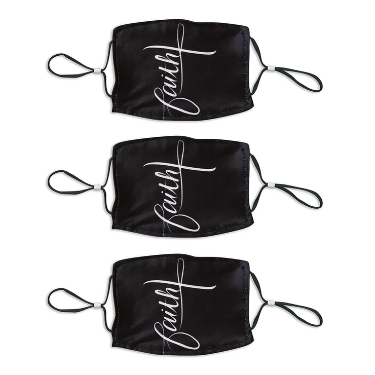 Giveaway de la publicité Masque de coton en tissu plat à 2 couches
